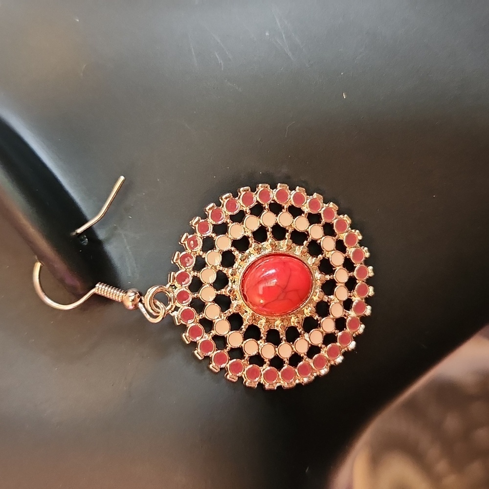 Retro Round Geometric Women's Earrings Bohemian Style